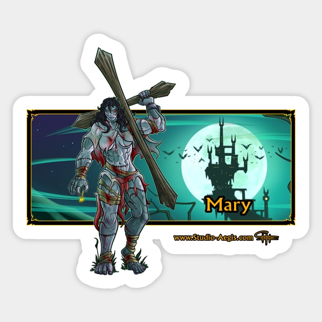 Mary Frankenstein Sticker by Ciel of Studio-Aegis